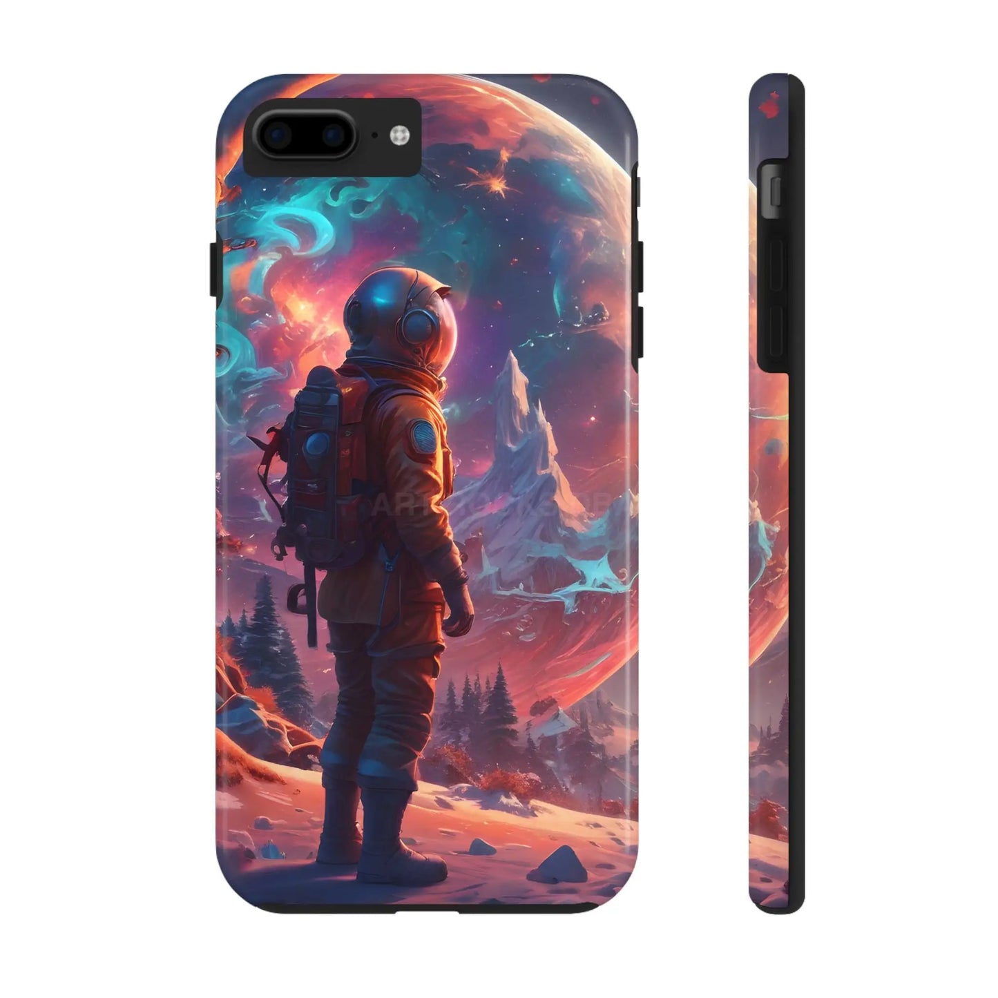 Psychedelic Cosmic Astronaut Phone Case for Space Enthusiasts Outer Space Gifts Durable Protector Adventurer Accessory
