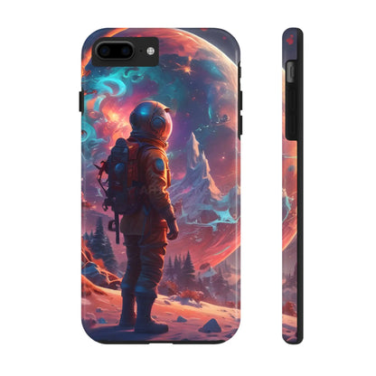 Psychedelic Cosmic Astronaut Phone Case for Space Enthusiasts Outer Space Gifts Durable Protector Adventurer Accessory