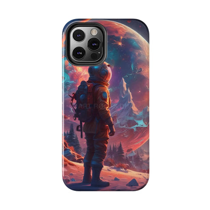 Psychedelic Cosmic Astronaut Phone Case for Space Enthusiasts Outer Space Gifts Durable Protector Adventurer Accessory