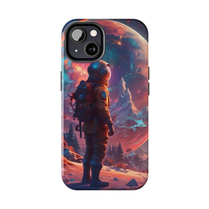 Psychedelic Cosmic Astronaut Phone Case for Space Enthusiasts Outer Space Gifts Durable Protector Adventurer Accessory