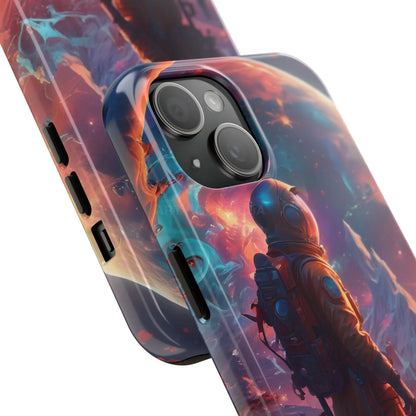 Psychedelic Cosmic Astronaut Phone Case for Space Enthusiasts Outer Space Gifts Durable Protector Adventurer Accessory