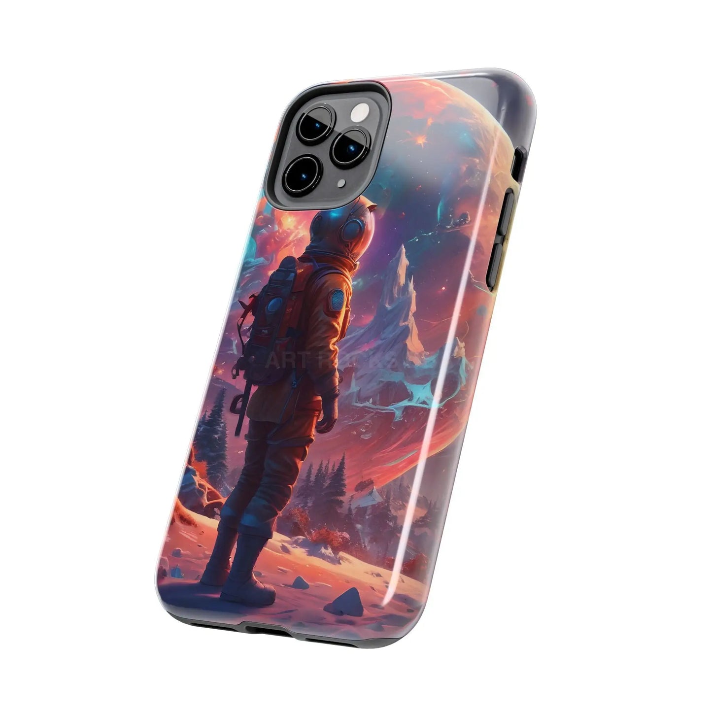 Psychedelic Cosmic Astronaut Phone Case for Space Enthusiasts Outer Space Gifts Durable Protector Adventurer Accessory