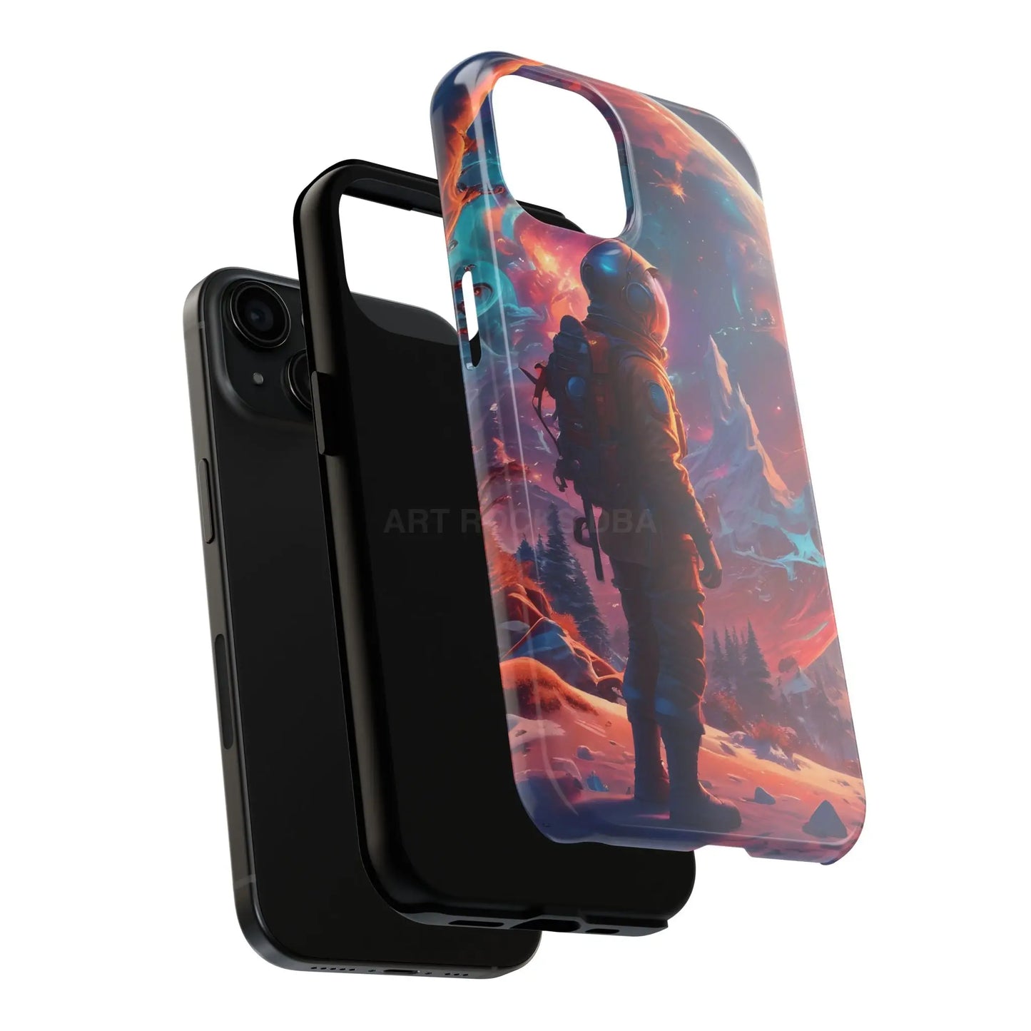 Psychedelic Cosmic Astronaut Phone Case for Space Enthusiasts Outer Space Gifts Durable Protector Adventurer Accessory