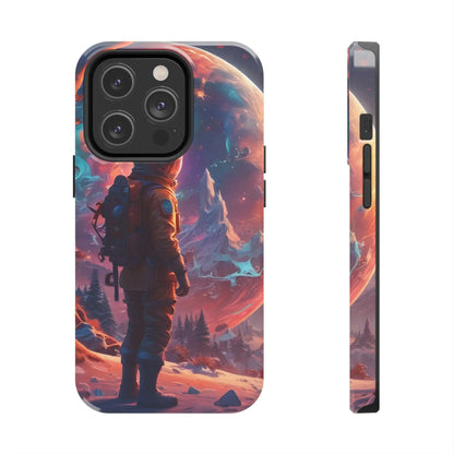 Psychedelic Cosmic Astronaut Phone Case for Space Enthusiasts Outer Space Gifts Durable Protector Adventurer Accessory