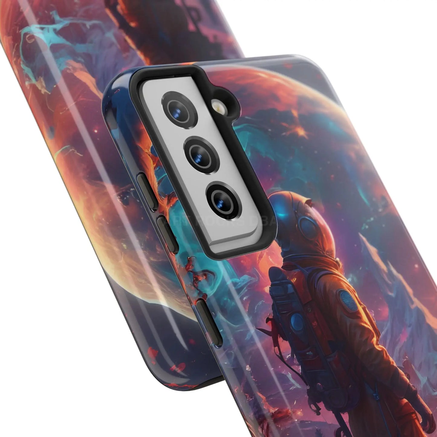Psychedelic Cosmic Astronaut Phone Case for Space Enthusiasts Outer Space Gifts Durable Protector Adventurer Accessory