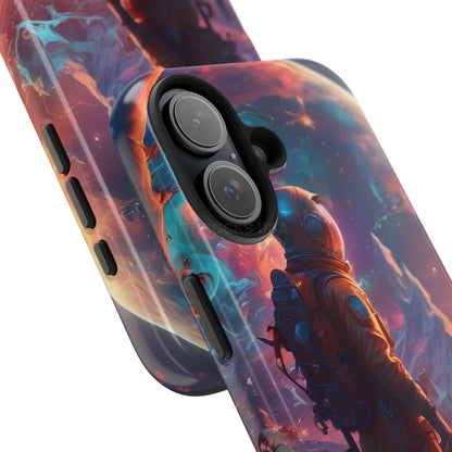 Psychedelic Cosmic Astronaut Phone Case for Space Enthusiasts Outer Space Gifts Durable Protector Adventurer Accessory