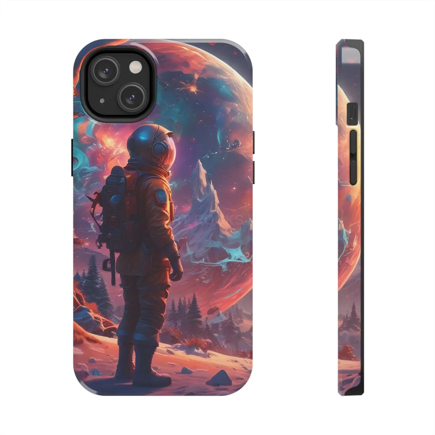 Psychedelic Cosmic Astronaut Phone Case for Space Enthusiasts Outer Space Gifts Durable Protector Adventurer Accessory