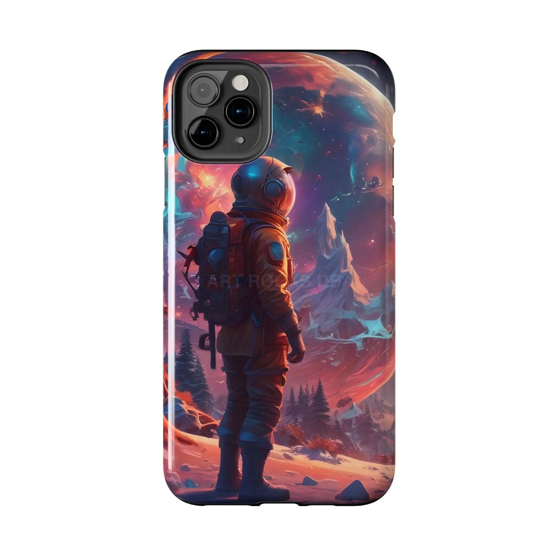 Psychedelic Cosmic Astronaut Phone Case for Space Enthusiasts Outer Space Gifts Durable Protector Adventurer Accessory