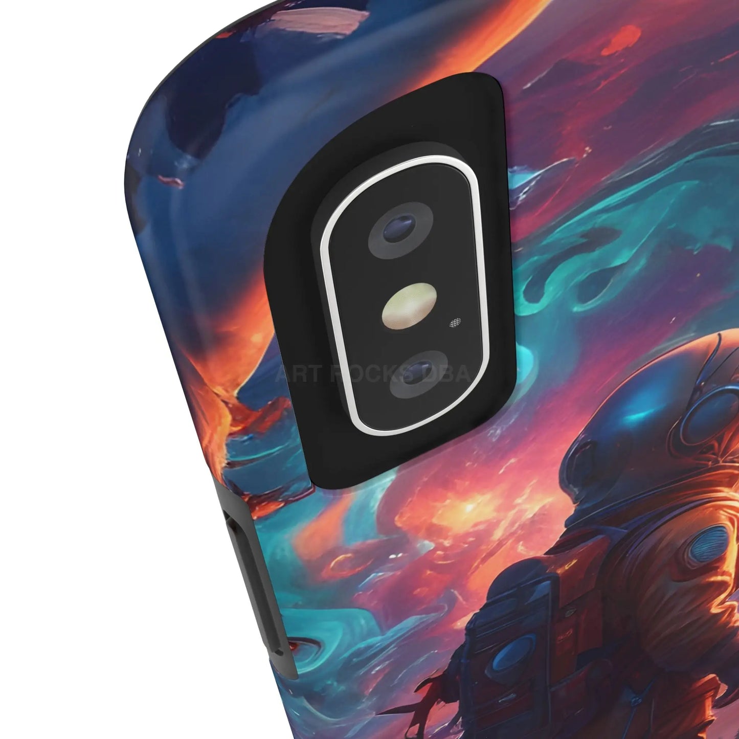 Psychedelic Cosmic Astronaut Phone Case for Space Enthusiasts Outer Space Gifts Durable Protector Adventurer Accessory