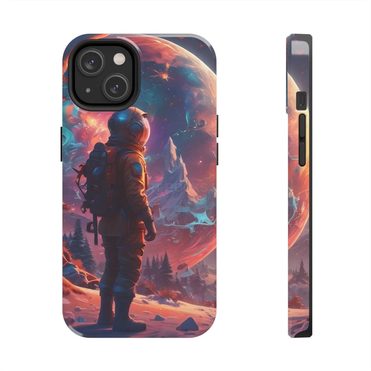 Psychedelic Cosmic Astronaut Phone Case for Space Enthusiasts Outer Space Gifts Durable Protector Adventurer Accessory