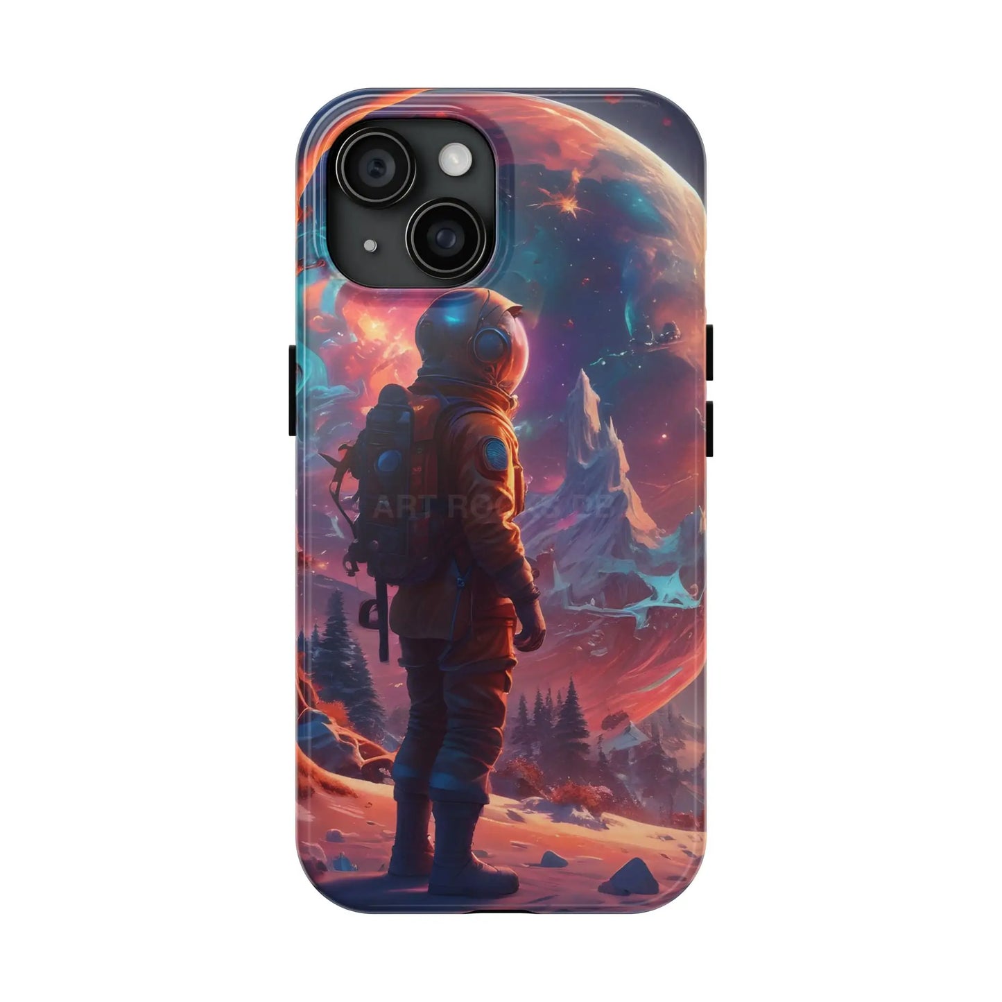 Psychedelic Cosmic Astronaut Phone Case for Space Enthusiasts Outer Space Gifts Durable Protector Adventurer Accessory