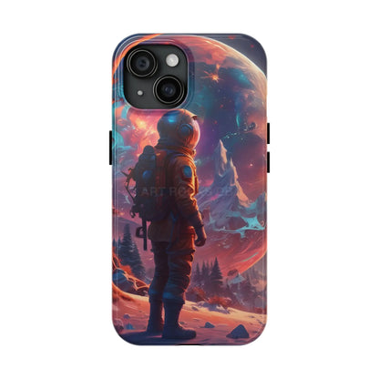 Psychedelic Cosmic Astronaut Phone Case for Space Enthusiasts Outer Space Gifts Durable Protector Adventurer Accessory