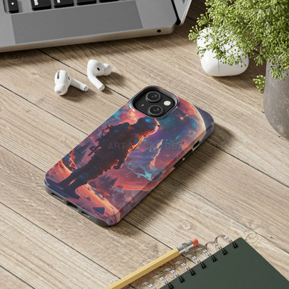 Psychedelic Cosmic Astronaut Phone Case for Space Enthusiasts Outer Space Gifts Durable Protector Adventurer Accessory