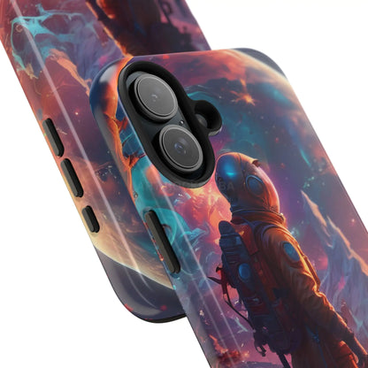Psychedelic Cosmic Astronaut Phone Case for Space Enthusiasts Outer Space Gifts Durable Protector Adventurer Accessory