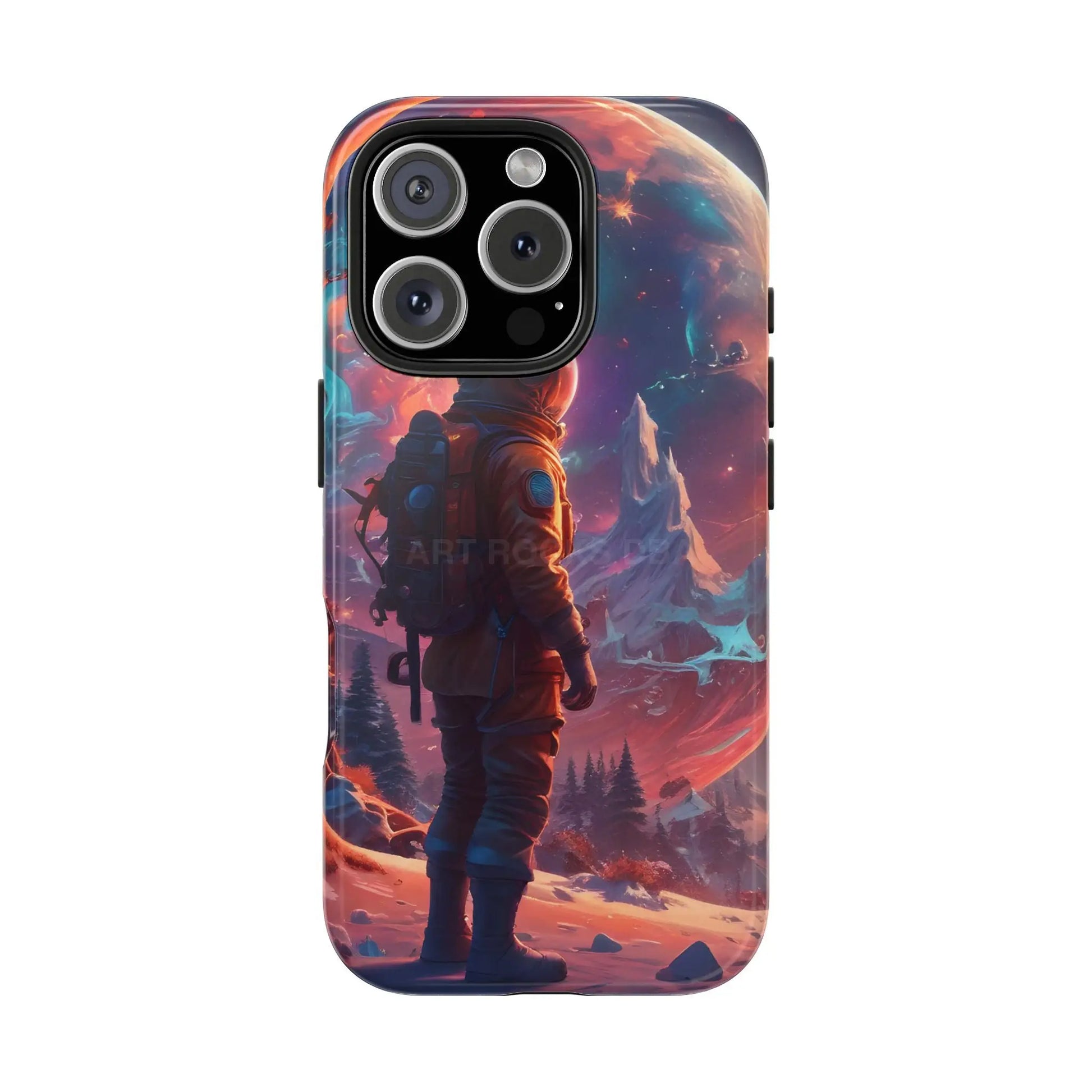 Psychedelic Cosmic Astronaut Phone Case for Space Enthusiasts Outer Space Gifts Durable Protector Adventurer Accessory