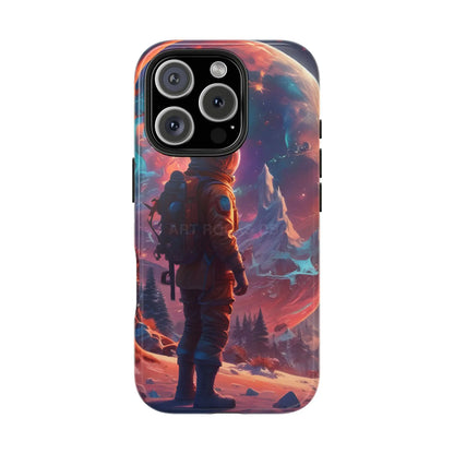 Psychedelic Cosmic Astronaut Phone Case for Space Enthusiasts Outer Space Gifts Durable Protector Adventurer Accessory