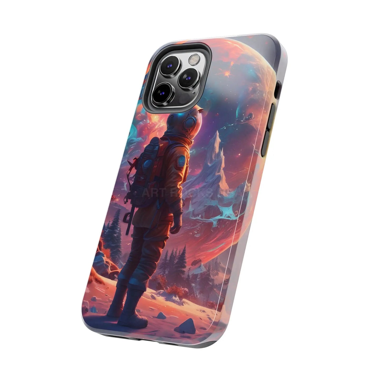 Psychedelic Cosmic Astronaut Phone Case for Space Enthusiasts Outer Space Gifts Durable Protector Adventurer Accessory