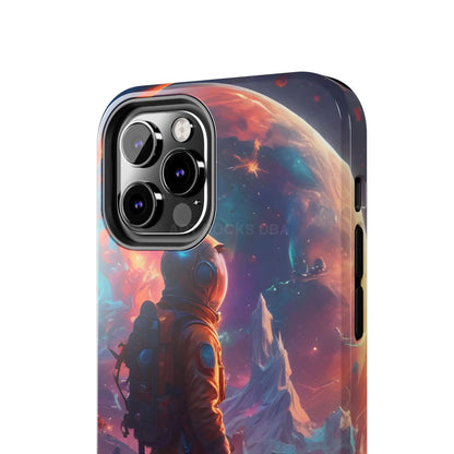 Psychedelic Cosmic Astronaut Phone Case for Space Enthusiasts Outer Space Gifts Durable Protector Adventurer Accessory
