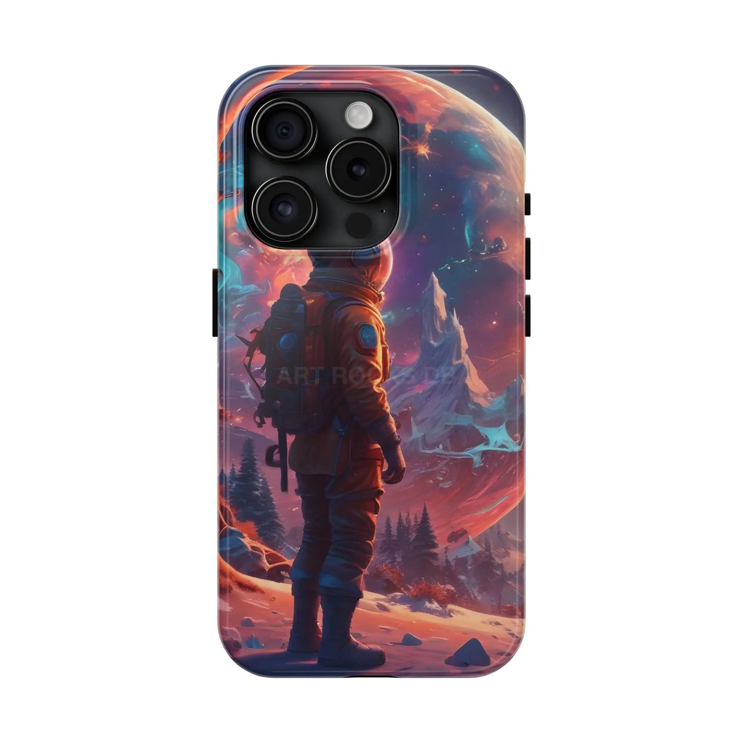 Psychedelic Cosmic Astronaut Phone Case for Space Enthusiasts Outer Space Gifts Durable Protector Adventurer Accessory