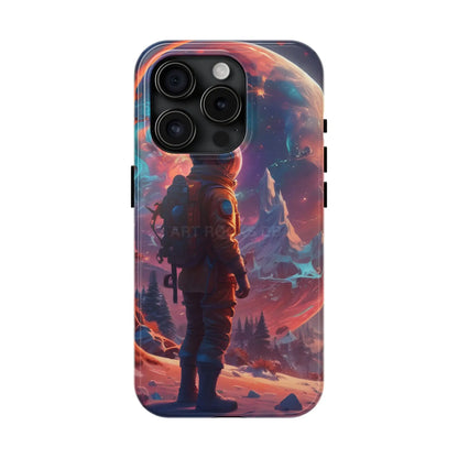 Psychedelic Cosmic Astronaut Phone Case for Space Enthusiasts Outer Space Gifts Durable Protector Adventurer Accessory