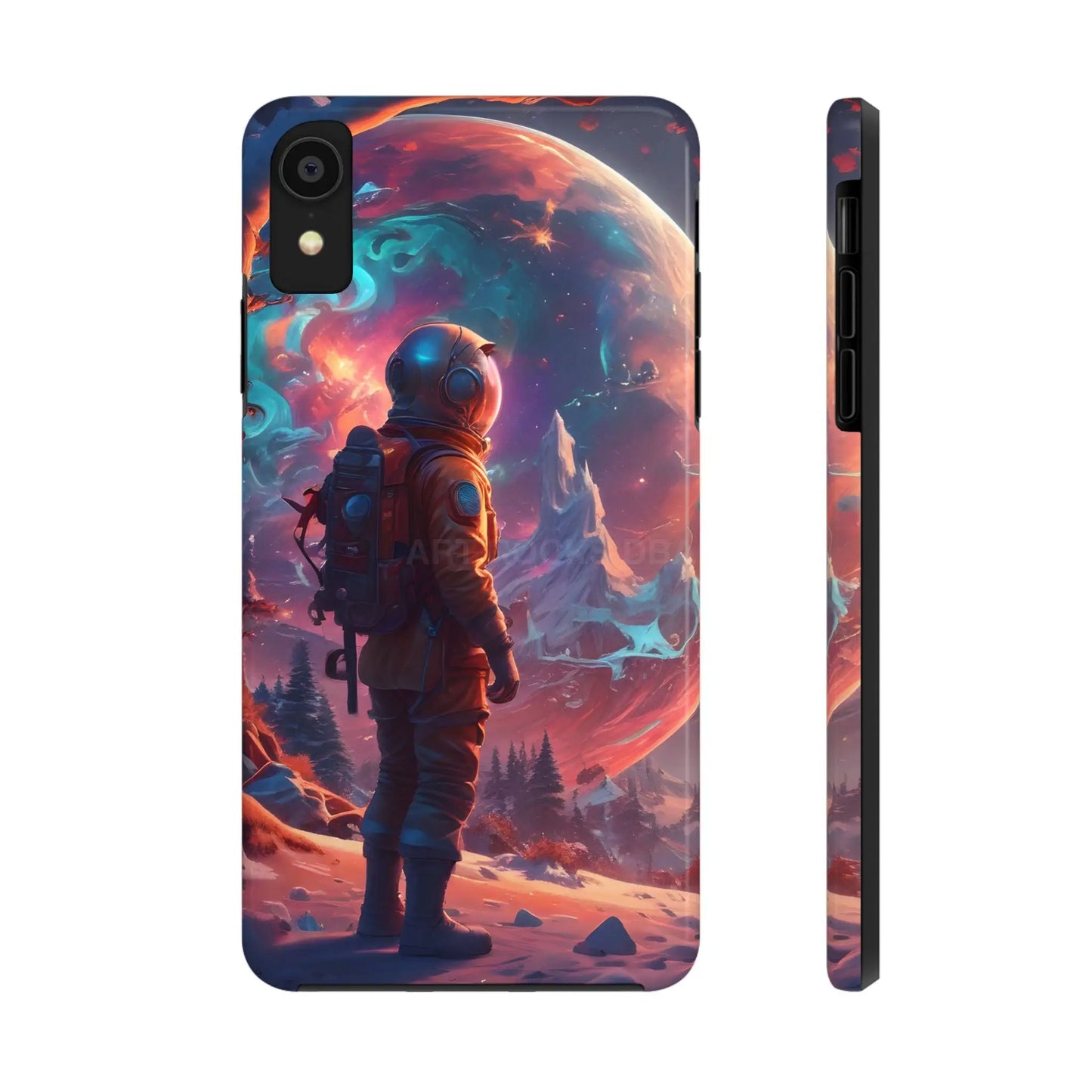 Psychedelic Cosmic Astronaut Phone Case for Space Enthusiasts Outer Space Gifts Durable Protector Adventurer Accessory
