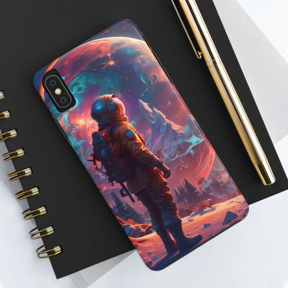Psychedelic Cosmic Astronaut Phone Case for Space Enthusiasts Outer Space Gifts Durable Protector Adventurer Accessory