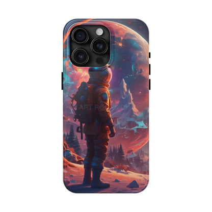 Psychedelic Cosmic Astronaut Phone Case for Space Enthusiasts Outer Space Gifts Durable Protector Adventurer Accessory