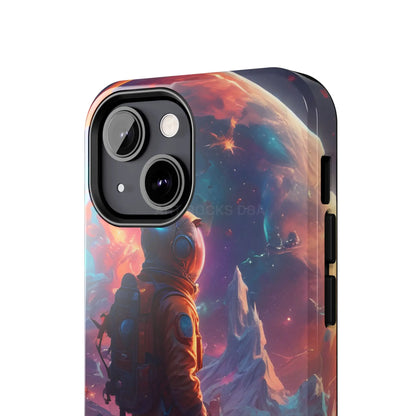 Psychedelic Cosmic Astronaut Phone Case for Space Enthusiasts Outer Space Gifts Durable Protector Adventurer Accessory