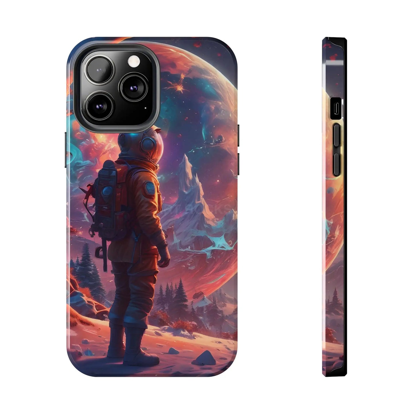 Psychedelic Cosmic Astronaut Phone Case for Space Enthusiasts Outer Space Gifts Durable Protector Adventurer Accessory