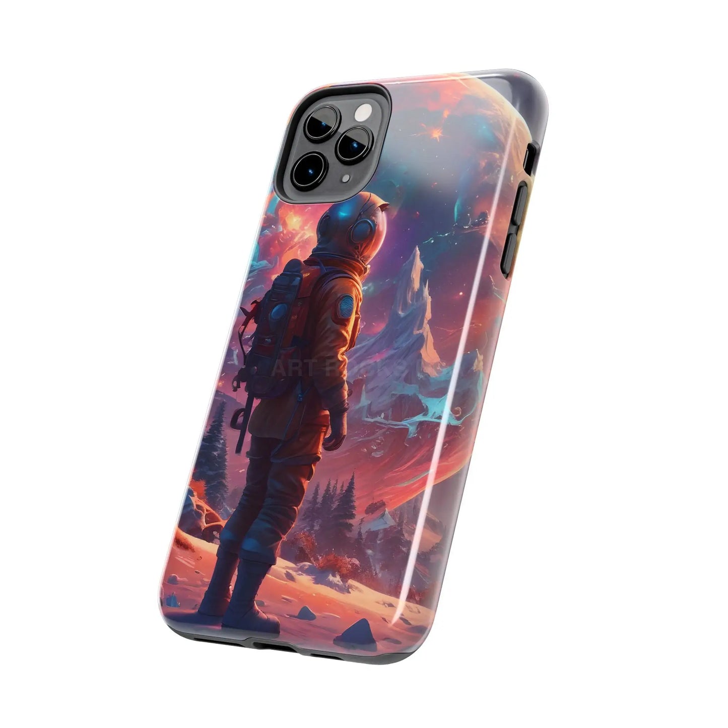 Psychedelic Cosmic Astronaut Phone Case for Space Enthusiasts Outer Space Gifts Durable Protector Adventurer Accessory