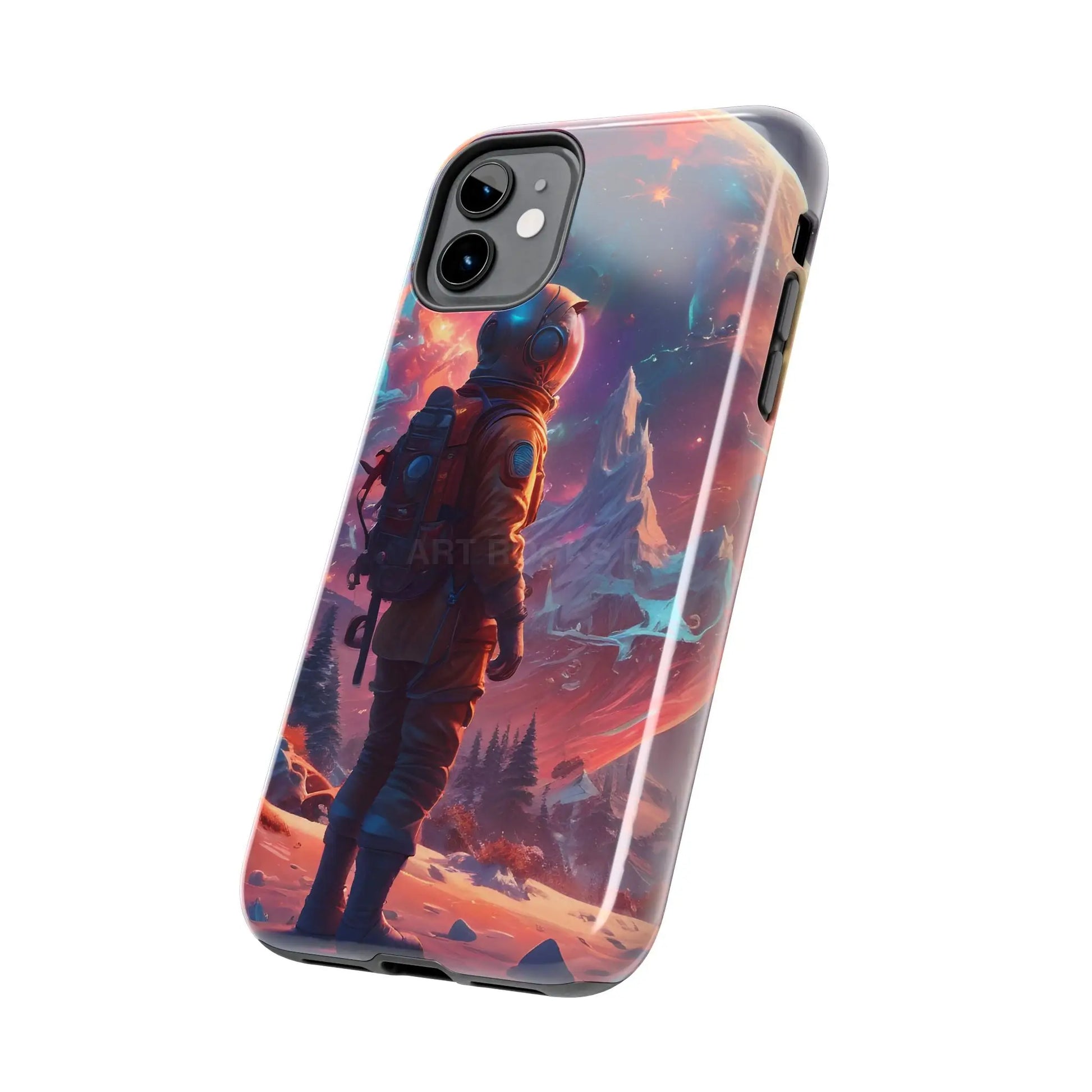 Psychedelic Cosmic Astronaut Phone Case for Space Enthusiasts Outer Space Gifts Durable Protector Adventurer Accessory