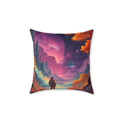 Psychedelic Cosmic Astronaut Pillow - 20’’ × 20’’ - Home Decor