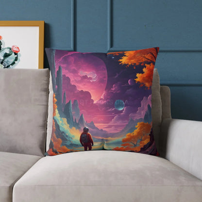 Psychedelic Cosmic Astronaut Pillow - Home Decor