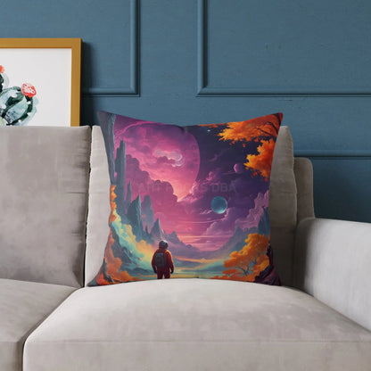 Psychedelic Cosmic Astronaut Pillow - Home Decor