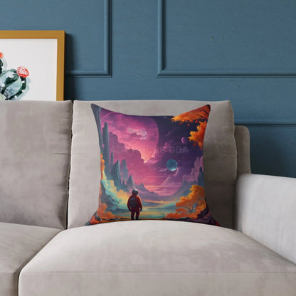 Psychedelic Cosmic Astronaut Pillow - Home Decor