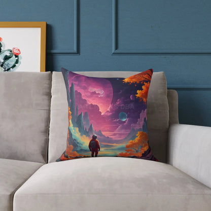 Psychedelic Cosmic Astronaut Pillow - Home Decor