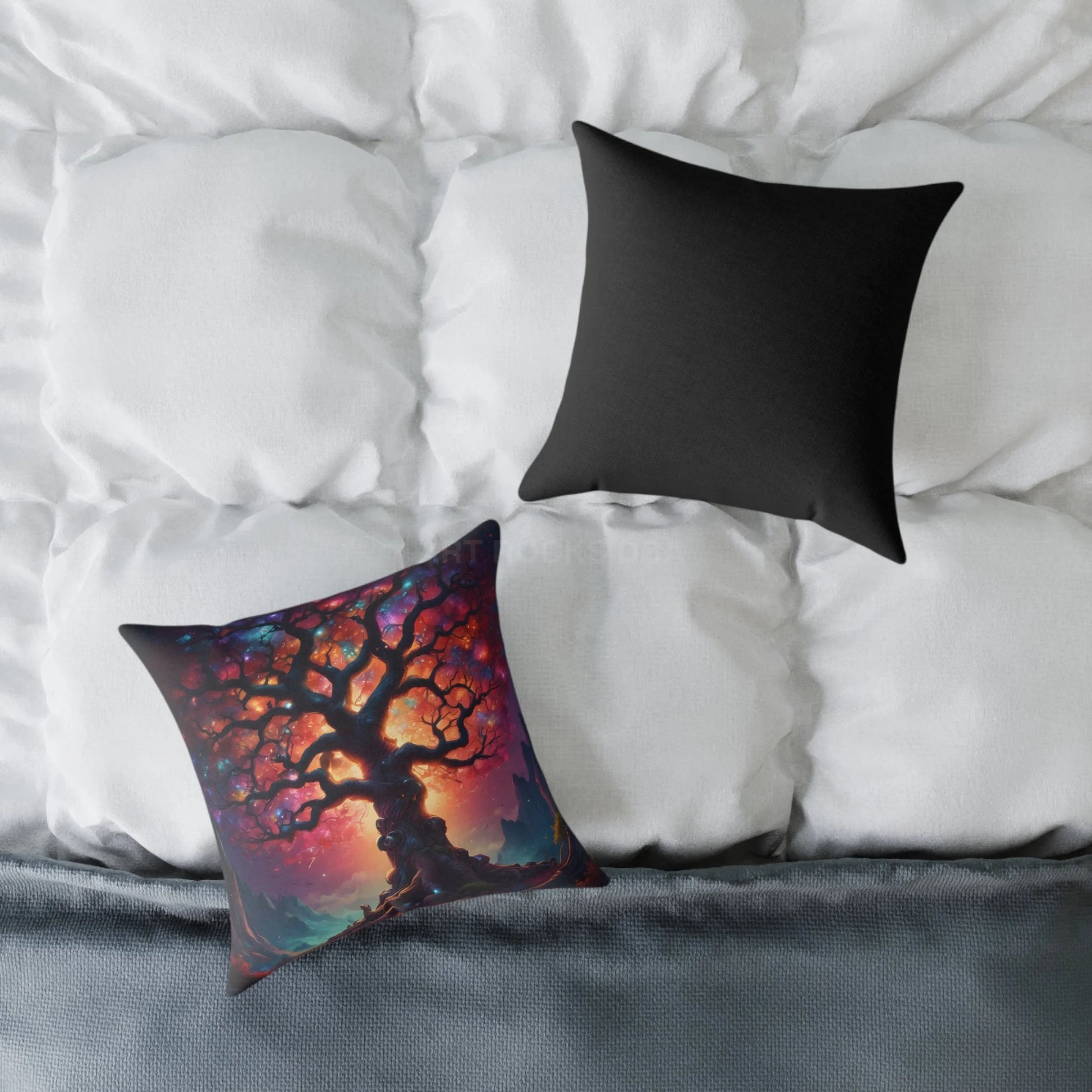 Rainbow Tree of Life Pillow Boho Home Decor Gift for Nature Lovers Cozy Throw Pillow Tree Art Cushion - Home Decor