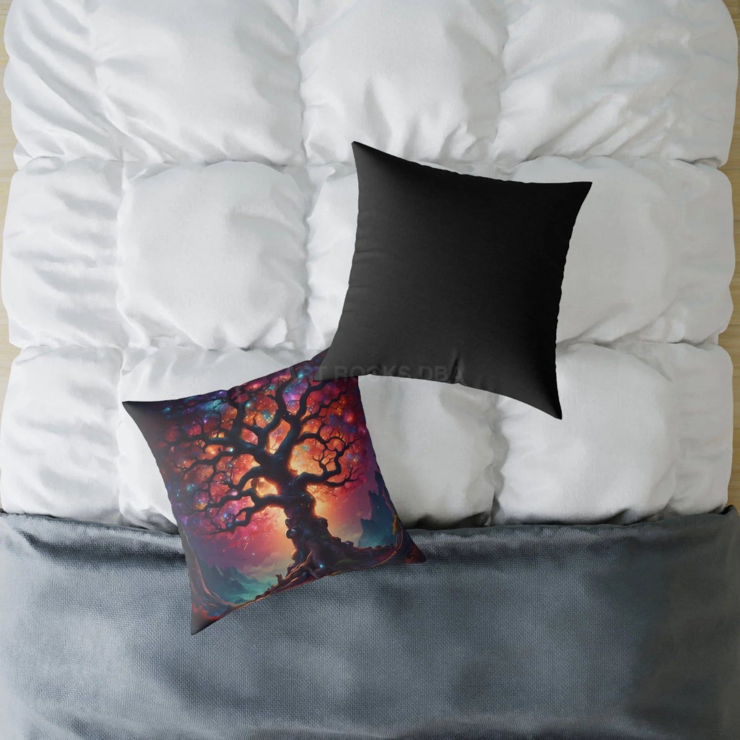Rainbow Tree of Life Pillow Boho Home Decor Gift for Nature Lovers Cozy Throw Pillow Tree Art Cushion - Home Decor