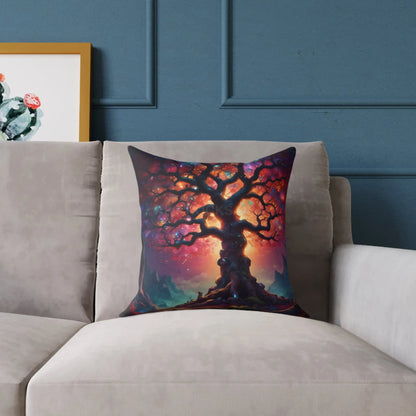 Rainbow Tree of Life Pillow Boho Home Decor Gift for Nature Lovers Cozy Throw Pillow Tree Art Cushion - Home Decor
