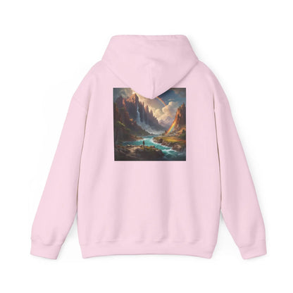 Rainbow Waterfall Hoodie - Cozy Unisex Sweatshirt for Art Lovers Gift for Artists Nature Enthusiasts Casual Wear