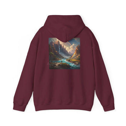 Rainbow Waterfall Hoodie - Cozy Unisex Sweatshirt for Art Lovers Gift for Artists Nature Enthusiasts Casual Wear