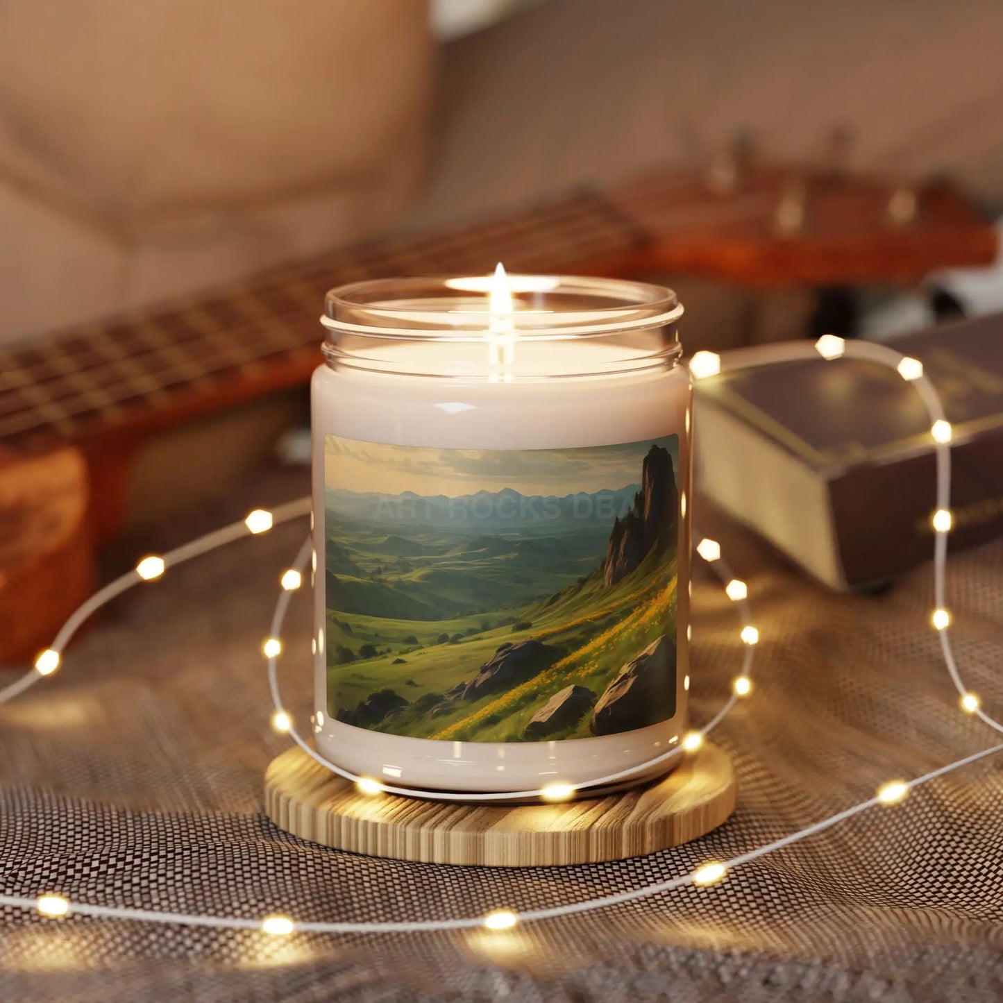 Rolling Hills in The Spring Time Scented Soy Candle | Relaxing Aromatherapy Gift | Home Decor | Eco-Friendly Candle