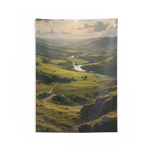Rolling Hills Tapestry Nature Wall Art Home Decor Boho Wall Hanging Gift for Nature Lovers Cozy Room Decoration - 26’’