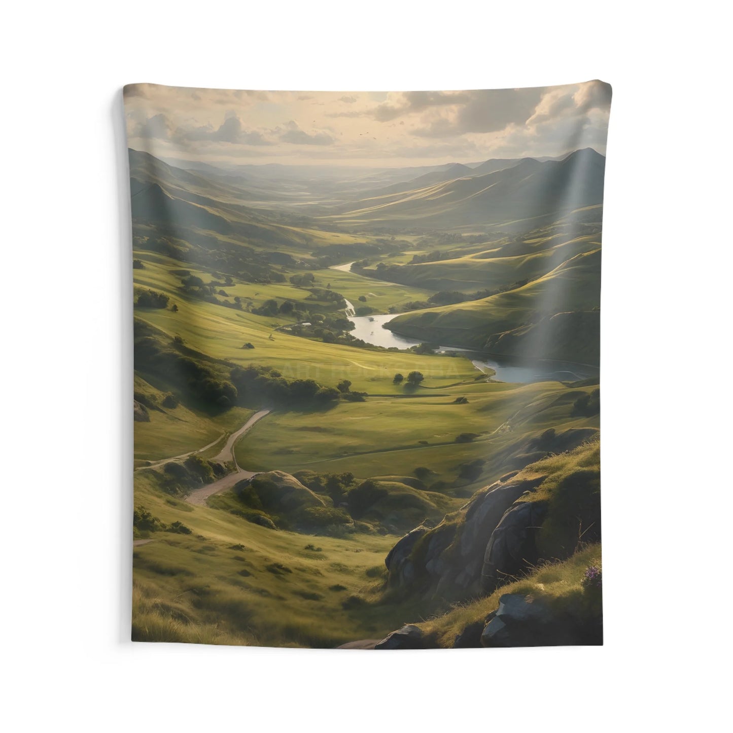 Rolling Hills Tapestry Nature Wall Art Home Decor Boho Wall Hanging Gift for Nature Lovers Cozy Room Decoration - 68’’