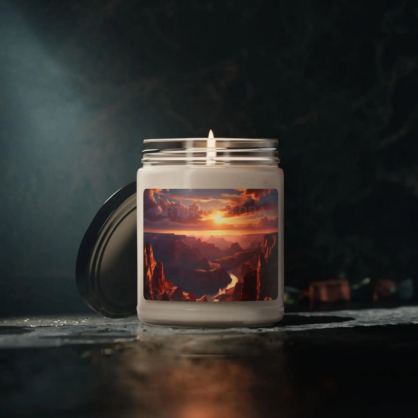 Sandy Canyon Sunset Soy Candle Aromatherapy Candle Handmade Candle for Relaxation Eco-Friendly Gift for All Occasions