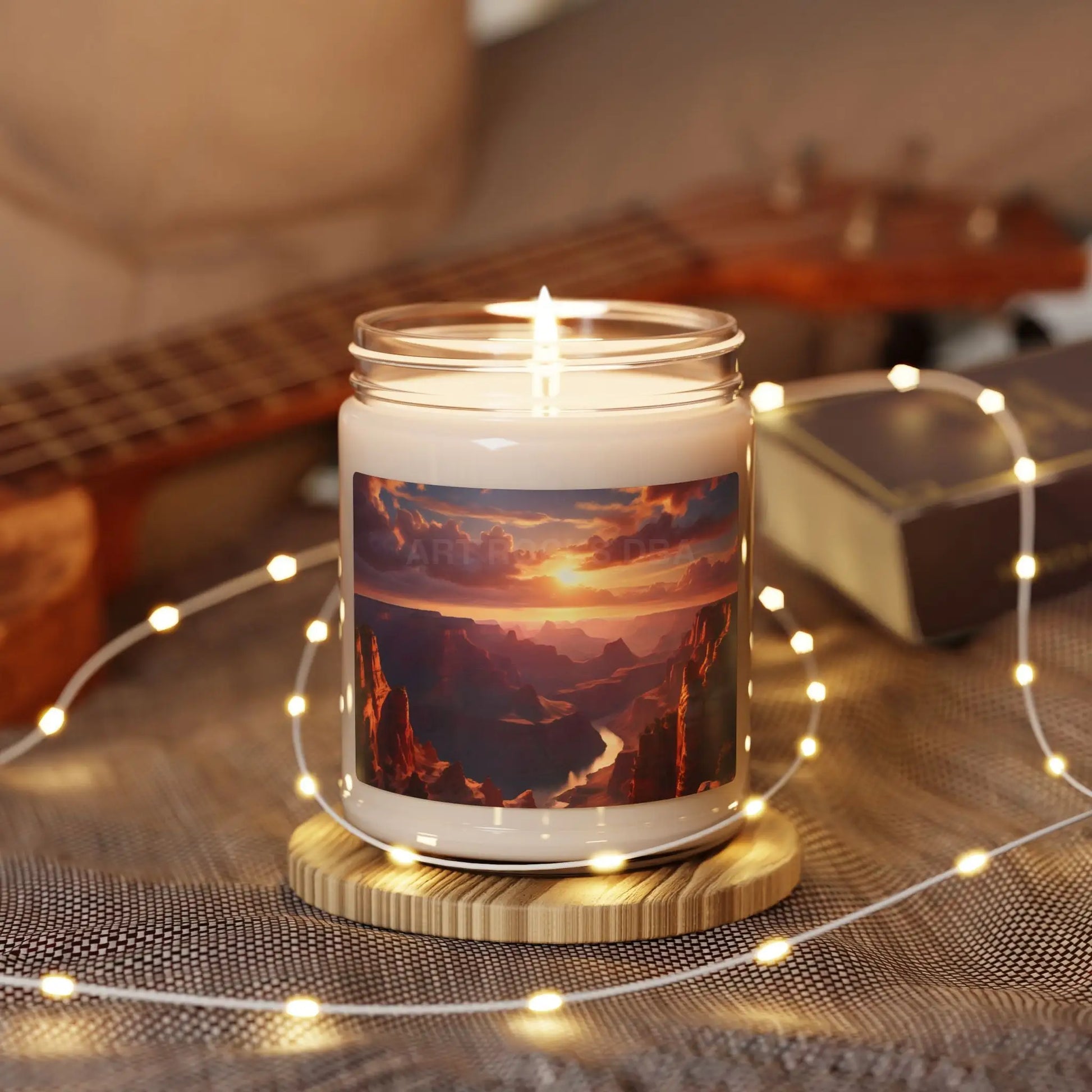 Sandy Canyon Sunset Soy Candle Aromatherapy Candle Handmade Candle for Relaxation Eco-Friendly Gift for All Occasions