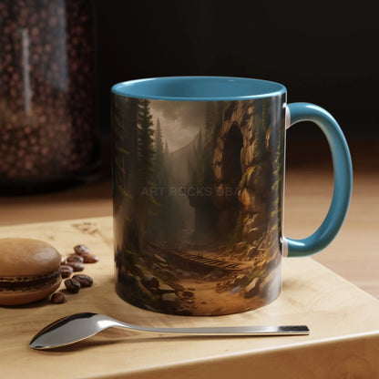 Scenic Forest Canyon Coffee Mug — Nature Landscape Accent Mug (11/15oz) - Mug