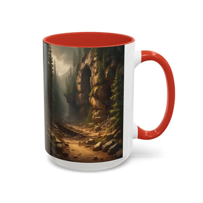 Scenic Forest Canyon Coffee Mug — Nature Landscape Accent Mug (11/15oz) - Mug