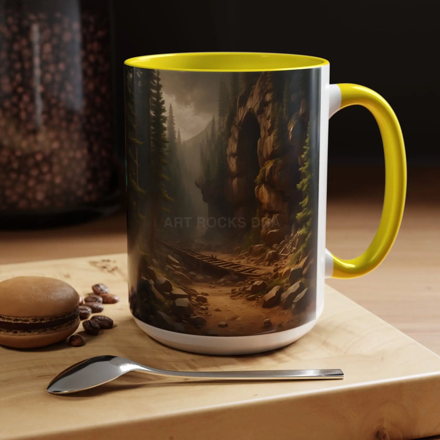 Scenic Forest Canyon Coffee Mug — Nature Landscape Accent Mug (11/15oz) - Mug
