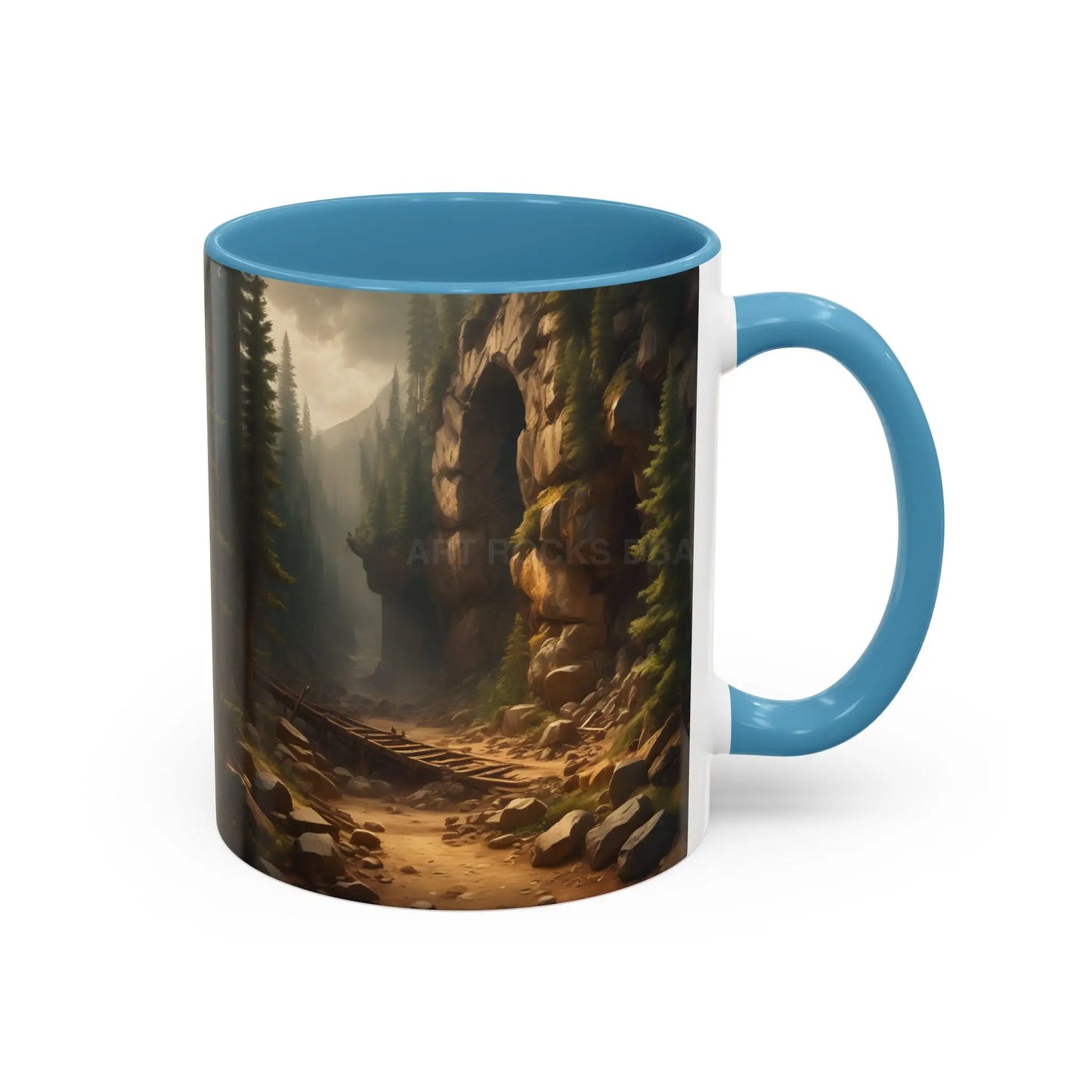 Scenic Forest Canyon Coffee Mug — Nature Landscape Accent Mug (11/15oz) - Mug